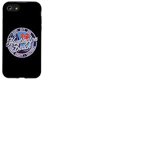 Cool Huntington Beach Surf City, Vintage, Badge de Surf Coque pour iPhone SE (2020) / 7/8