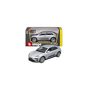 Bburago - Porsche Macan 4 Electric, Diecast 1:24, R&eacute;plique D&eacute;taill&eacute;e avec Capot et Portes Ouvrables, Licence Porsche, Assortiment Al&eacute;atoire, &Acirc;ge Recommand&eacute; 3+ Ans