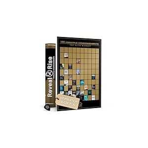 Poster à gratter Reveal and Rise – 100 commandements de principe pour homme | L'homme moderne vivant à la hauteur des idéaux masculins | Respect Empower Engage for Alpha Male Patriots | Outil de