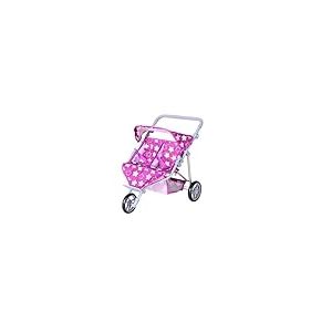 Knorrtoys 16745 Poussette Double Duo – Star Dark Pink