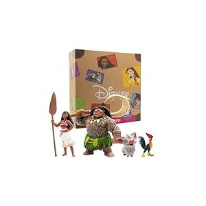 Bullyland 13261 - Set de figurines Walt Disney Vaiana avec Vaiana, le demi-dieu Maui, le cochon Pua & Heihei, fid&egrave;les au d&eacute;tail, comme figurine de g&acirc;teau, pour les enfants &agrave; partir de 3 ans
