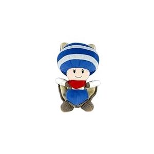 Nintendo Together+ - Peluche Super Mario - Flying Squirrel Blue Toad 21cm