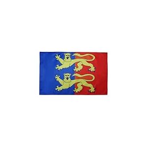 AZ FLAG - Drapeau Manche - 150x90 cm - Drapeau Département Français - Normandie 100% Polyester Avec Fourreau et cordelette - Pavillon 110 g