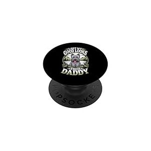 Je Trouve ma Belle Apparence grâce à Daddy Scottish Terrier Dog Lover PopSockets PopGrip Adhésif