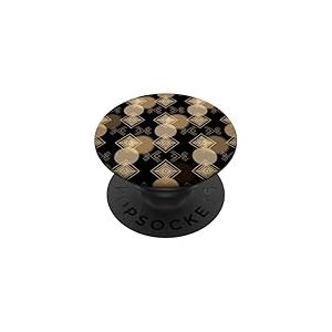 Design g&eacute;om&eacute;trique Style Casino Art d&eacute;co PopSockets PopGrip Adh&eacute;sif