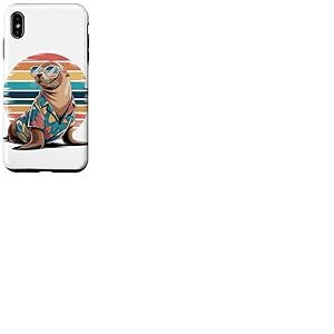 Lion de mer Lunettes Hawaï Plage Été Vacances Coque pour iPhone XS Max