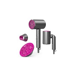 1800W S&egrave;che-cheveux avec diffuseur, s&egrave;che-cheveux pour femmes,Technologie ionique avanc&eacute;e, Fonction Cold Shot et Turbo Heat pour un s&eacute;chage rapide et un Mini Seche Cheveux Voyage Pliable