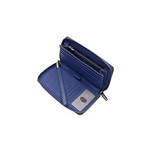 Portefeuille Femme Grande Capacite Zipp&eacute; RFID Blocage, Grand Porte Monnaie Cuir Femmes avec Ch&eacute;quier 17 Emplacements Cartes Portefeuilles Cuir Femme XXL