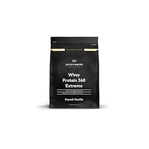 Protein Works - Protéine Whey 360 Extrême | Premium Whey Shake | Apport protéinés | Protéines haut de gamme | 34 Servings | Vanille Française | 1.2kg