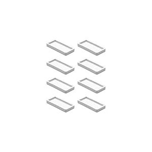 Wagner QuickClick® Patins pour Meubles et chaises en Plastique de Rechange - Lot de 8 Patins de réserve - Plastique Hyper - 32 x 15 mm pour Base 32 x 15 mm - Made en Allemagne - 15791700