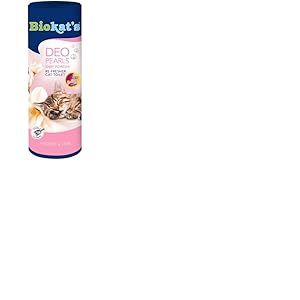 Biokat&rsquo;s Deo Pearls Baby Powder - Compl&eacute;ment de liti&egrave;re parfum&eacute; pour la fra&icirc;cheur et les agglom&eacute;rats compacts dans les toilettes du chat - 6 bo&icirc;tes (6 &agrave; 700 g)