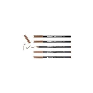 edding 1300 feutre de coloriage fin pointe moyenne - bois de rose - 5 stylos - pointe ronde 2 mm - pour dessiner et écrire - pour l'école, les mandalas, le doodling, les bullet journals