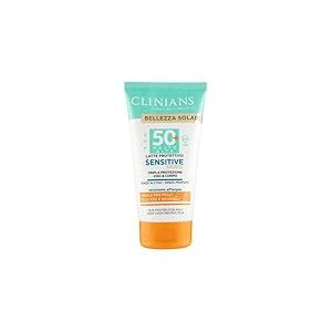 CLINIANS | Lait Protecteur Sensitive SPF50+, avec Extrait d'Avoine, Bisabolol, Niacinamide et Jus d'Aloe Bio, 150mL