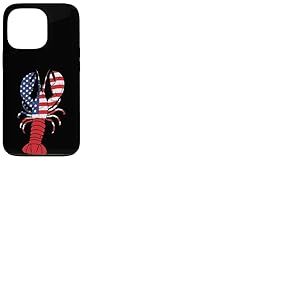 &Eacute;crevisse Homard Drapeau am&eacute;ricain &eacute;crevisses patriotiques Hommes Femmes Enfants Coque pour iPhone 13 Pro