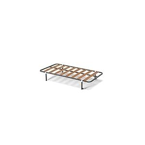 HOGAR24 ES Sommier Simple avec Pieds de 32 cm Lattes en Bois de peuplier Structure en Tube d’Acier 30 x 30 mm Dimensions 80 x 200 cm