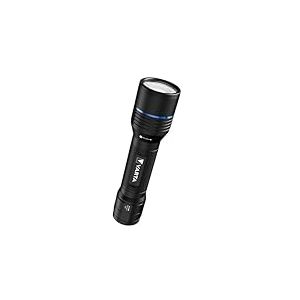 VARTA Lampe Torche LED rechargeable, Night Cutter Pro F30R, Lampe torche pour l'extérieur et la maison, 1500 lm, étanchéité IP67, aluminium aéronautique, mise au point précise, dragonne incluse