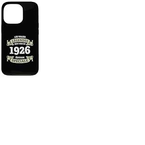 Les l&eacute;gendes sont n&eacute;es en 1926 Vintage 100e Anniversaire Coque pour iPhone 13 Pro