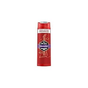 Old Spice Rockstar Gel douche et shampooing 3 en 1 pour homme, 400 ml, parfum frais et durable de qualité parfumée, nettoyage en profondeur pour les cheveux et le visage, sensation douce sur la peau