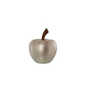 Alexandra House Living Figurine décorative en céramique Pomme argentée 31 x 30 x 40 cm