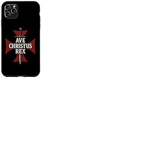 AVE Christus Rex - Croix Templi&egrave;re Coque pour iPhone 11 Pro Max
