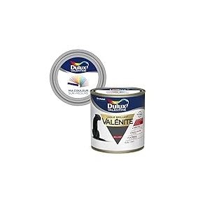 Ma Couleur Sur-mesure par Dulux Valentine – Peinture Laque Glycéro - Grande résistance pour boiseries et ferronneries - Brillant Poivre 0,5 L