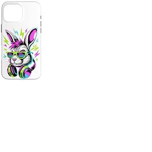Style Époque Punk Lapin Lunettes de Soleil Lapins Coque pour iPhone 16 Pro Max
