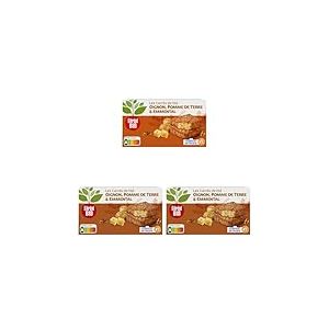 Céréal Bio Tendres Carrés De Blé, Oignons, Pomme De Terre, Emmental - Végétarien Et Bio - Simple Et Rapide Ã€ Réchauffer - 200g (2 X 100g) - 209480 (Lot de 3)