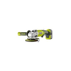 RYOBI Meuleuse d’Angle Sans Fil 18V ONE+ R18AG-140S – Compacte, 115mm, 1 Batterie 4.0Ah Incluse, Sécurité Active – Coupe, Ponçage, Ébarbage
