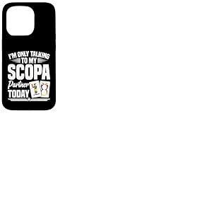 Italian Scopa Cards Lecteur de Cartes Parlant Italien Coque pour iPhone 15 Pro