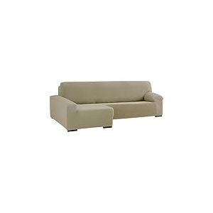 ECOMMERC3 Housse de canapé d'angle bi-élastique pour accoudoir Long Gauche - Couleur Lin Adaptable à Tous Les modèles - Housse de canapé réglable en Mousse de Fixation