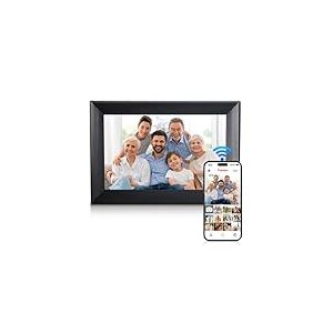 Moman Cadre Photo Num&eacute;rique WF102U, 10,1" WiFi IPS &Eacute;cran Tactile HD 32 GB Stockage Partage de Photos et de Vid&eacute;os Via l'application pour Les Cadeaux familiaux, Cadre-Photo-Num&eacute;rique-WiFi-Photo (32GB)