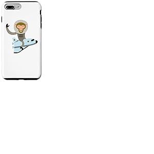 Imprim&eacute; Singe de l'espace de Dessin anim&eacute; Coque pour iPhone 7 Plus/8 Plus