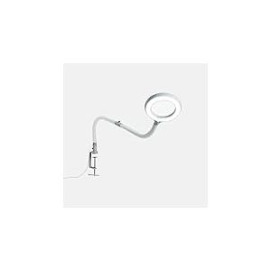 Daylight Lampe loupe Portable Omega 3.5 avec LED lumière du Jour 6000 K, grossissement 2,25x, 4 Niveaux de luminosité, Bras Flexible en Silicone, Sac Inclus