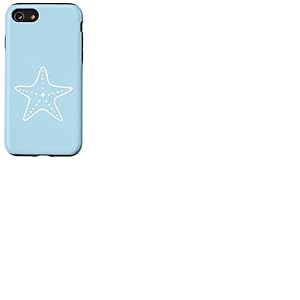 Étoile de mer Minimaliste océan Plage Mignon étoile de mer – Bleu Layette Coque pour iPhone SE (2020) / 7/8