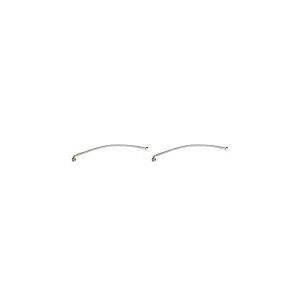 SOMATHERM FOR YOU - Flexible sanitaire raccordement écrou tournant coudé Femelle 15/21 (1/2') - écrou tournant droit Femelle 15/21 (1/2') - Longueur 50 cm -DN8 Gris 2985-18 (Lot de 2)