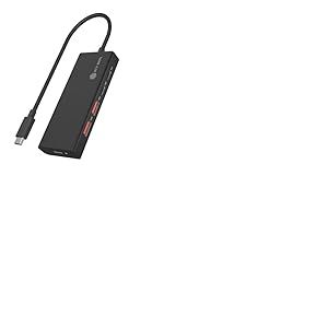 ICY BOX HUB USB 3.2 Gen 2 (10 Gbit/s), 4X USB 3.2 (2X USB-A & 2X USB-C), 100W Power Delivery, Aluminium, câble de 30cm Inclus, IB-IB-HUB1436-CPD