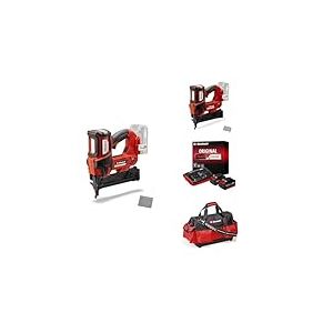 Einhell Professional Pack 2 machines sans fil - Power X-Change (Cloueuse FIXETTO 18/50 N, Agrafeuse FIXETTO 18/38 S) + Twincharger et 2 Batteries 4,0Ah + Sacoche E-Case