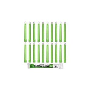 Cyalume SnapLight Vert 15cm Bâton Lumineux Glow Stick Light Stick Fluorescent Durée 12 heures (Boîte de 20)