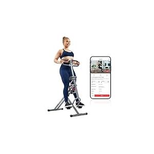 Sunny Health & Fitness Row-N-Ride Pro, Appareil &agrave; Squat avec Bande de r&eacute;sistance en Option, Cardio Complet, se connecte &agrave; l'application SunnyFit - SF-A023053