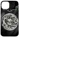 Graphique esthétique du Dragon et du Tigre Yin et Yang Coque pour iPhone 15 Plus