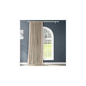 HPD Half Price Drapes BOCH-151304-84-DW Rideaux occultants Extra Larges pour Chambre &agrave; Coucher et Salon 254 x 213 cm (1 Panneau), Taupe Classique