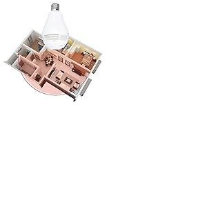 Sricam Italia Caméra Oba-FL1.3 Flash e27 Compatible avec nos NVR de 1,3 mégapixels