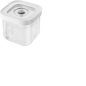 ZWILLING FRESH & SAVE CUBE Box, taille S, Boîte de conservation modulable & empilable, Conservation étanche à l'air & sous vide, Compatible lave-vaisselle, Transparent