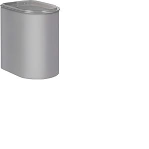 WESCO Boîte de conservation LOFT 2,2 l en tôle d'acier de qualité supérieure avec couvercle en acrylique de couleur gris mat – Convient à un usage alimentaire – hermétique – Idéal pour les tiroirs