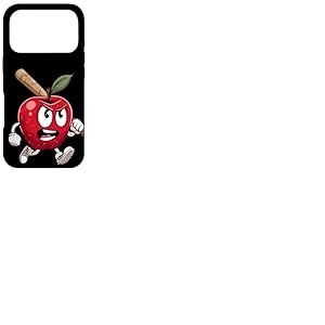 Costume de Pomme Sportive Rouge Cool pour Les Amateurs de Batte de Baseball Coque pour iPhone 17 Pro