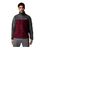 Columbia Steens Mountain Full Zip 2.0 Veste polaire à fermeture éclair intégrale pour homme, requin, vin riche, taille XXL