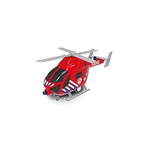 BABY CHALLENGE - Hélicoptère de Secours - Véhicule d'intervention - 021168-1/62 - Prêt à Rouler - Piles incluses - Véhicule Friction - Rouge - Sonore Et Lumineux - Plastique - À Partir de 3 Ans