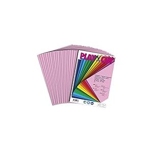 PLAY-CUT, Carton de couleur A4, 220 g/m², rose clair, 20 feuilles, uni.