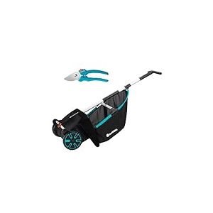 Gardena Aspirateur de Feuilles et de pelouse: Balayeuse mécanique pour Le Jardin, avec Sac de Capture Amovible, système de brosses rotatives, poignée Ergonomique, Silencieux (3565-88)