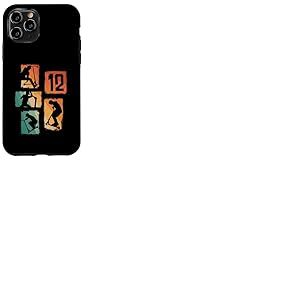 Trottinette 12e Anniversaire pour gar&ccedil;on de 12 Ans Coque pour iPhone 11 Pro